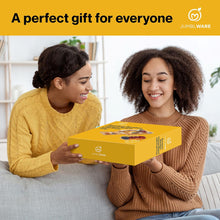 Load image into Gallery viewer, JumblWare Bamboo Cheese Board and Fruit Platter, Wooden Meat and Cheese Tray with Knife Set