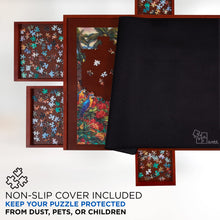 Load image into Gallery viewer, Jumbl 1000-Piece Puzzle Board - 23 x 31" Wooden Puzzle Table with 6 Removable Drawers - Dark Brown