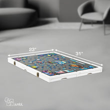 Load image into Gallery viewer, Jumbl 1000-Piece Puzzle Board - 23 x 31" Tilting Puzzle Board with Felt Surface & 6 Drawers - White