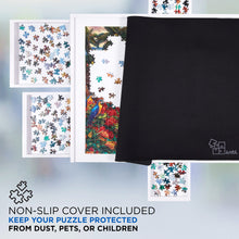 Load image into Gallery viewer, Jumbl 1000-Piece Puzzle Board - 23 x 31" Wooden Puzzle Board with 6 Removable Drawers - White