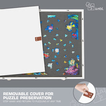 Load image into Gallery viewer, Jumbl 1500-Piece Puzzle Board - 27 x 35" Tilting Puzzle Table with Felt Surface & 6 Drawers - White