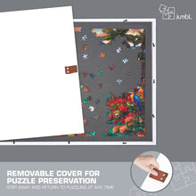 Load image into Gallery viewer, Jumbl 1000-Piece Puzzle Board - 23 x 31" Wooden Puzzle Board with Felt Surface & 6 Drawers - White