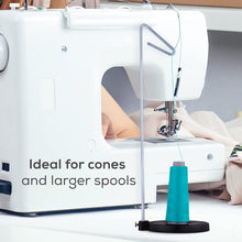 Load image into Gallery viewer, JumblCrafts Single Thread Spool Holder, Thread Stand for Sewing Machine Fits Cones Size 15” x 5”