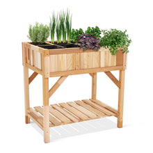 Load image into Gallery viewer, Jumbl Raised Garden Bed, 31 x 23 x 31 in, Durable Canadian Cedar Wood Elevated Garden Bed