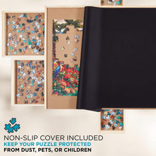 Load image into Gallery viewer, SkyMall 1500-Piece Puzzle Board - 27 x 35" Wooden Puzzle Table with Mat & 6 Magnetic Drawers