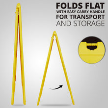 Load image into Gallery viewer, Jumbl A Frame Sandwich Board – 24 x 36” Display Sidewalk Sign with PVC Sign Protector (Yellow)