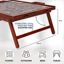 Load image into Gallery viewer, Jumbl 1000-Piece Puzzle Board - 23 x 31" Wooden Puzzle Table with 6 Removable Drawers - Dark Brown