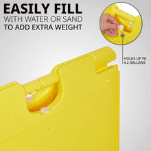 Load image into Gallery viewer, Jumbl A Frame Sandwich Board – 24 x 36” Display Sidewalk Sign with PVC Sign Protector (Yellow)