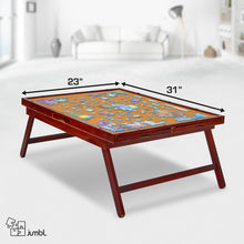Load image into Gallery viewer, Jumbl 1000-Piece Puzzle Board - 23 x 31" Wooden Puzzle Table with Felt Surface & 6 Drawers - Brown