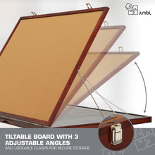 Load image into Gallery viewer, Jumbl 1500-Piece Puzzle Board - 27 x 35" Tilting Puzzle Board with Felt Surface & 6 Drawers - Brown