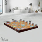 Jumbl 1000-Piece Puzzle Board - 23 x 31" Tilting Puzzle Board with Felt Surface & 6 Drawers - Brown