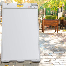 Load image into Gallery viewer, Jumbl A Frame Sandwich Board – 24 x 36” Display Sidewalk Sign with PVC Sign Protector (White)