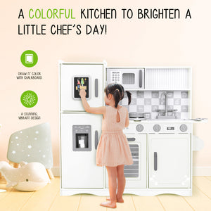 Lil' Jumbl White Kitchen Playset with Chalkboard & Play Phone