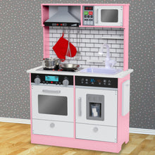 Load image into Gallery viewer, Lil&#39; Jumbl Pink Small Kitchen Set | Battery-Operated with Realistic Sound
