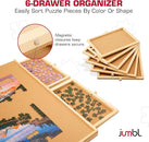 Jumbl 1500 Piece Puzzle Board, 6 drawers