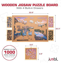 Load image into Gallery viewer, Jumbl 1000 Piece Puzzle Board, 4 drawers
