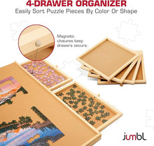 Load image into Gallery viewer, Jumbl 1000 Piece Puzzle Board, 4 drawers
