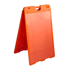 Jumbl A Frame Sandwich Board – 24 x 36” Display Sidewalk Sign with PVC Sign Protector (Orange)