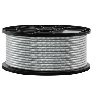 3/32" - 3/16" Galvanized Steel Wire Rope, 250 Ft.