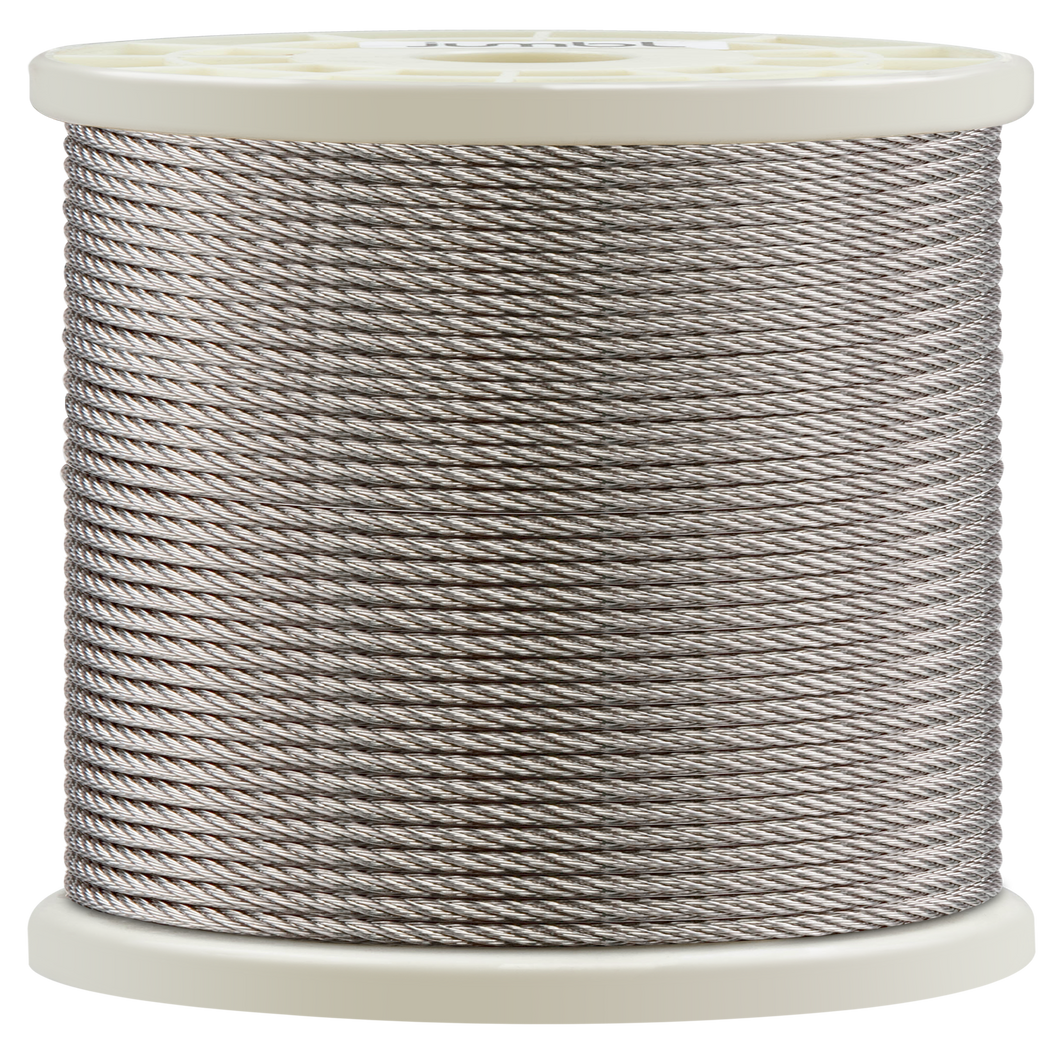 316 Grade Stainless-Steel Wire Rope, 750 Ft.