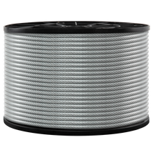 Load image into Gallery viewer, 1/8&quot; - 3/16&quot; Galvanized Steel Wire Rope, 500 Ft.
