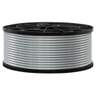 1/8" - 3/16" Galvanized Steel Wire Rope, 250 Ft.