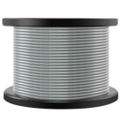 3/16" - 1/4" Galvanized Steel Wire Rope, 500 Ft.