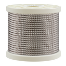 316 Grade Stainless-Steel Wire Rope, 100 Ft.