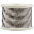 316 Grade Stainless-Steel Wire Rope, 250 Ft.