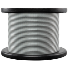 Load image into Gallery viewer, 3/32&quot; - 3/16&quot; Galvanized Steel Wire Rope, 750 Ft.
