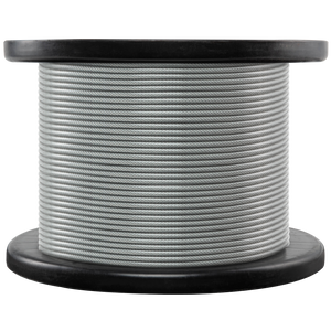 3/32" - 3/16" Galvanized Steel Wire Rope, 750 Ft.