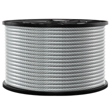 Load image into Gallery viewer, 3/16” – 1/4” Galvanized Steel Wire Rope, 250 Ft.
