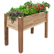 Load image into Gallery viewer, Elevated Cedar Wood Garden Bed, 34” x 18”
