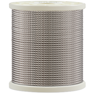 316 Grade Stainless-Steel Wire Rope, 500 Ft.