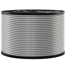 Load image into Gallery viewer, 3/32&quot; - 3/16&quot; Galvanized Steel Wire Rope, 500 Ft.
