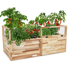 Jumbl Raised Garden Bed, 72 x 39 x 33.5 in, Elevated Canadian Cedar Wood Herb Garden Planter