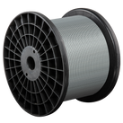 3/32" - 3/16" Galvanized Steel Wire Rope, 1000 Ft.