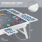 Jumbl 1500-Piece Puzzle Board - 27 x 35" Wooden Puzzle Table with Felt Surface & 6 Drawers - White