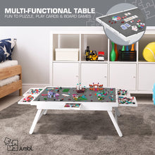 Load image into Gallery viewer, Jumbl 1000-Piece Puzzle Board - 23 x 31&quot; Wooden Puzzle Table with Felt Surface &amp; 6 Drawers - White
