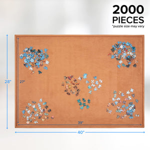 Jumbl 2,000-Pieces Puzzle Board, 27 x 39", Portable Jigsaw Puzzle Table W/Non-Slip Felt Surface