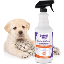 Load image into Gallery viewer, JumblPets 32oz Pet Stain &amp; Odor Eliminator - Unscented Enzyme Cleaner Spray for Urine &amp; Feces
