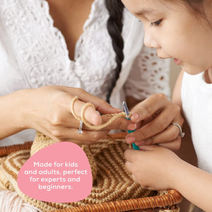 JumblCrafts Crochet Hook Set, Assorted Size 12-Piece Needle Kit with Soft Handle & Comfortable Grip