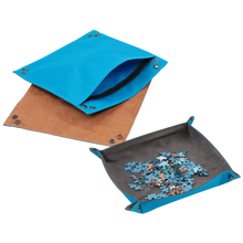 Load image into Gallery viewer, Portable Zip-Up Puzzle Case with Non-Slip Puzzle Board
