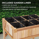 Jumbl Raised Garden Bed, 31 x 23 x 31 in, Durable Canadian Cedar Wood Elevated Garden Bed