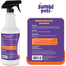 Load image into Gallery viewer, JumblPets 32oz Pet Stain &amp; Odor Eliminator - Unscented Enzyme Cleaner Spray for Urine &amp; Feces
