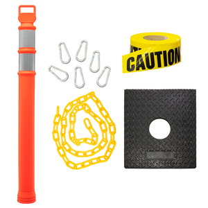 2-Piece Outdoor Highly-Visible Delineator Kit