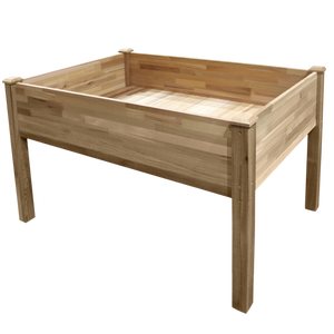 Elevated Cedar Wood Garden Bed, 49” x 34”