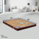 Jumbl 1500-Piece Puzzle Board - 27 x 35" Tilting Puzzle Board with Felt Surface & 6 Drawers - Brown