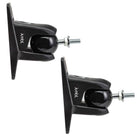 Jumbl ProGrip Ultra Stainless Steel Adjustable Speaker Wall Mount Brackets (Pair of 2) - Black