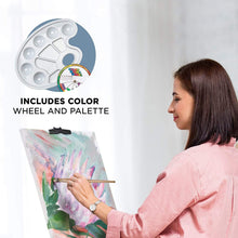 Load image into Gallery viewer, Jumbl 131-Piece Painting Kit, Professional Art Set W/Oil, Acrylic &amp; Watercolor Paints, Easel &amp; More

